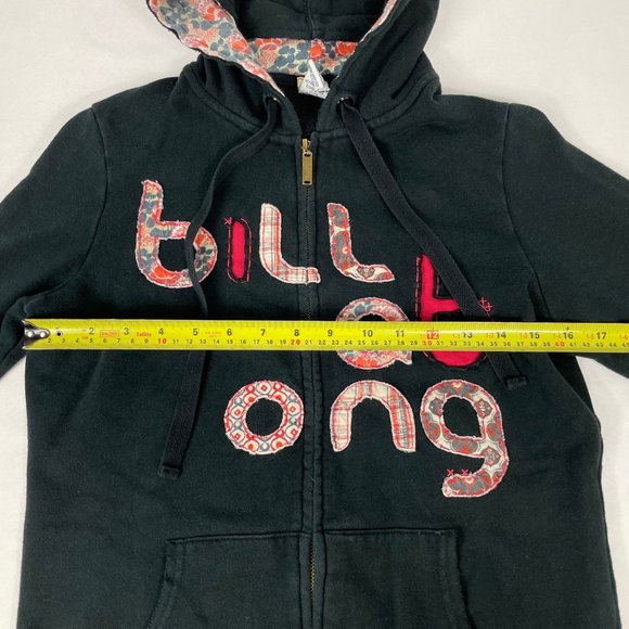 Billabong Hoodie Zip Up Sweater Floral Large - Picture 6 of 8